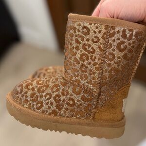 UGG Kids Boots in Leopard Print Tan